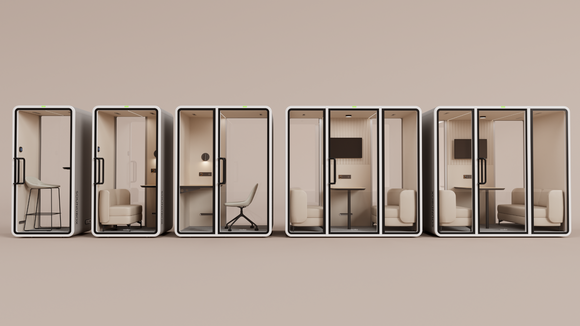 The CalmPods acoustic pod range